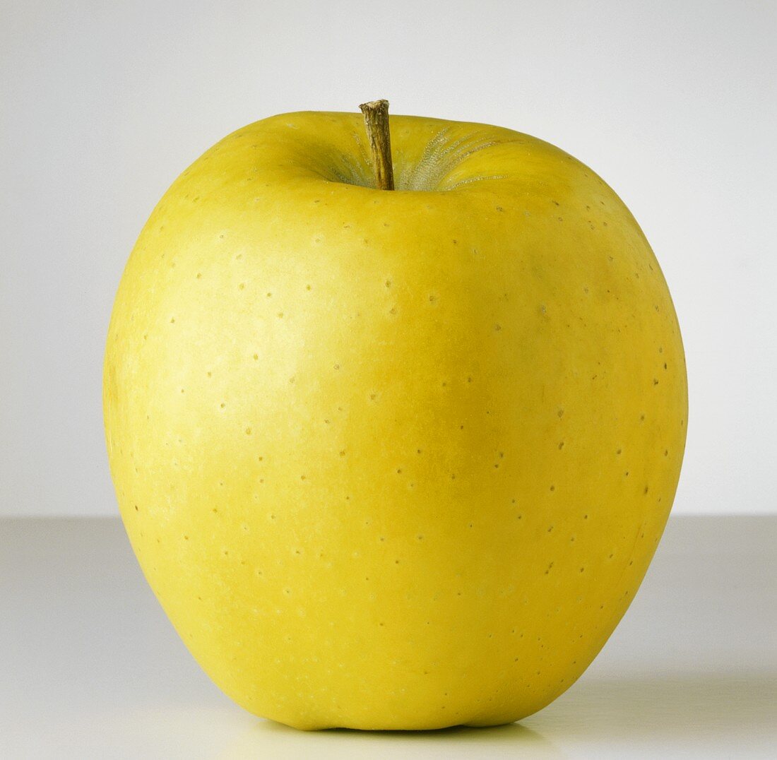 A Single Golden Delicious Apple