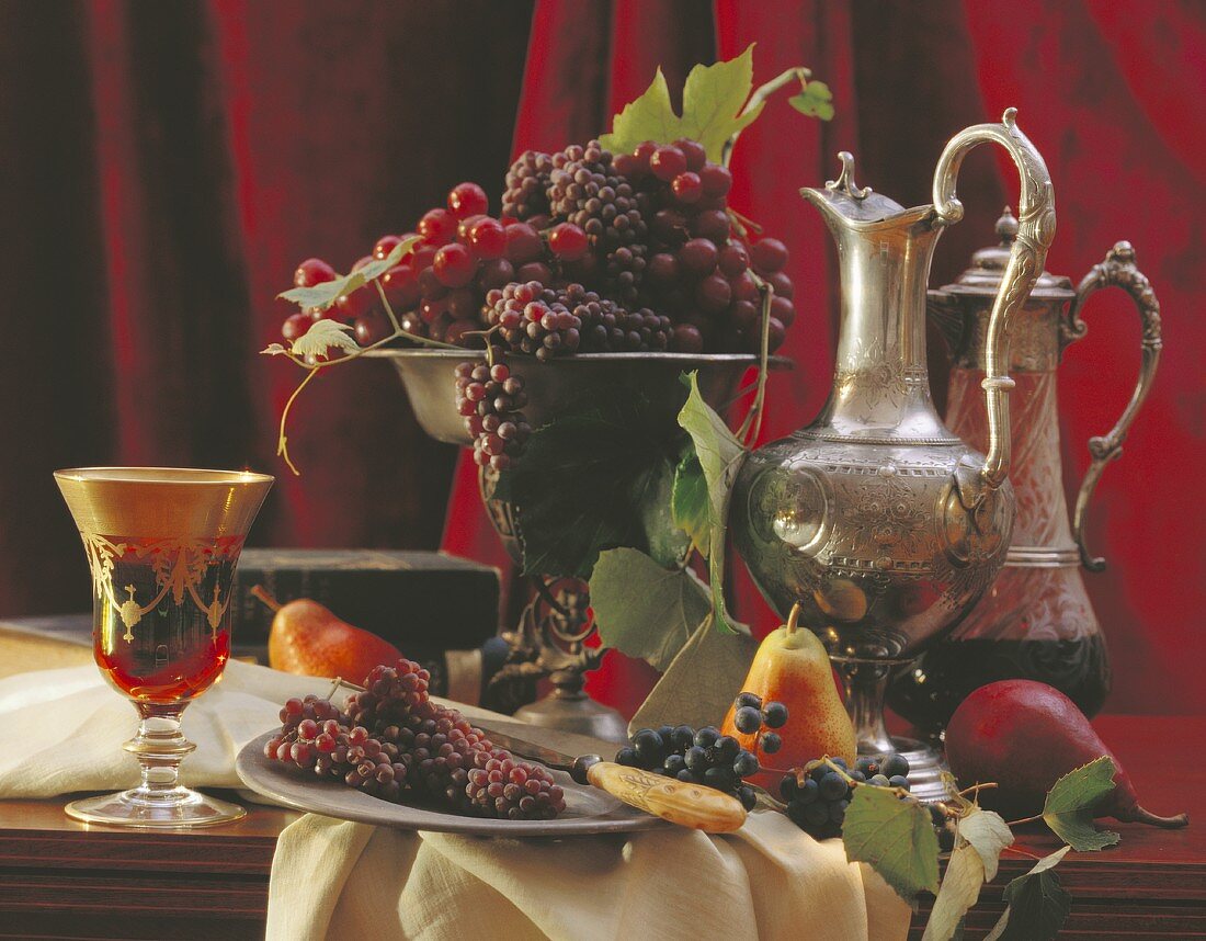 Assorted Fruit Set on a Table