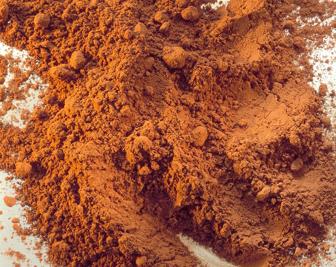 Cocoa powder (close-up)