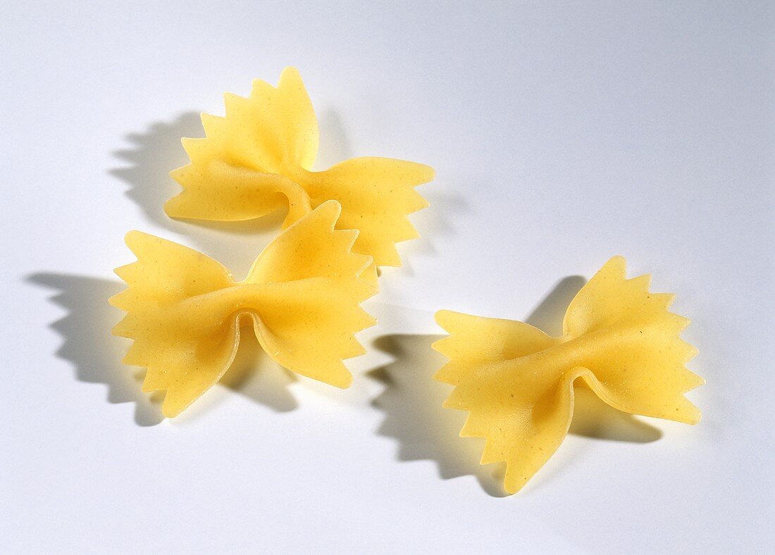 Three Pieces of Bowtie Pasta