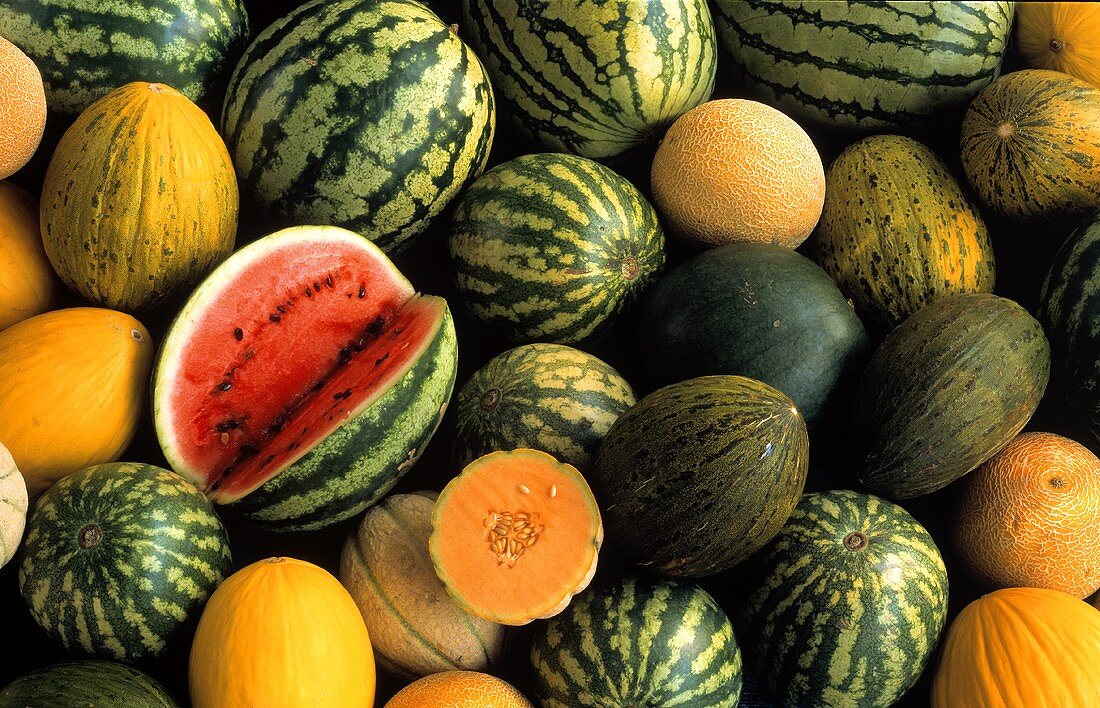 Several Assorted Melons