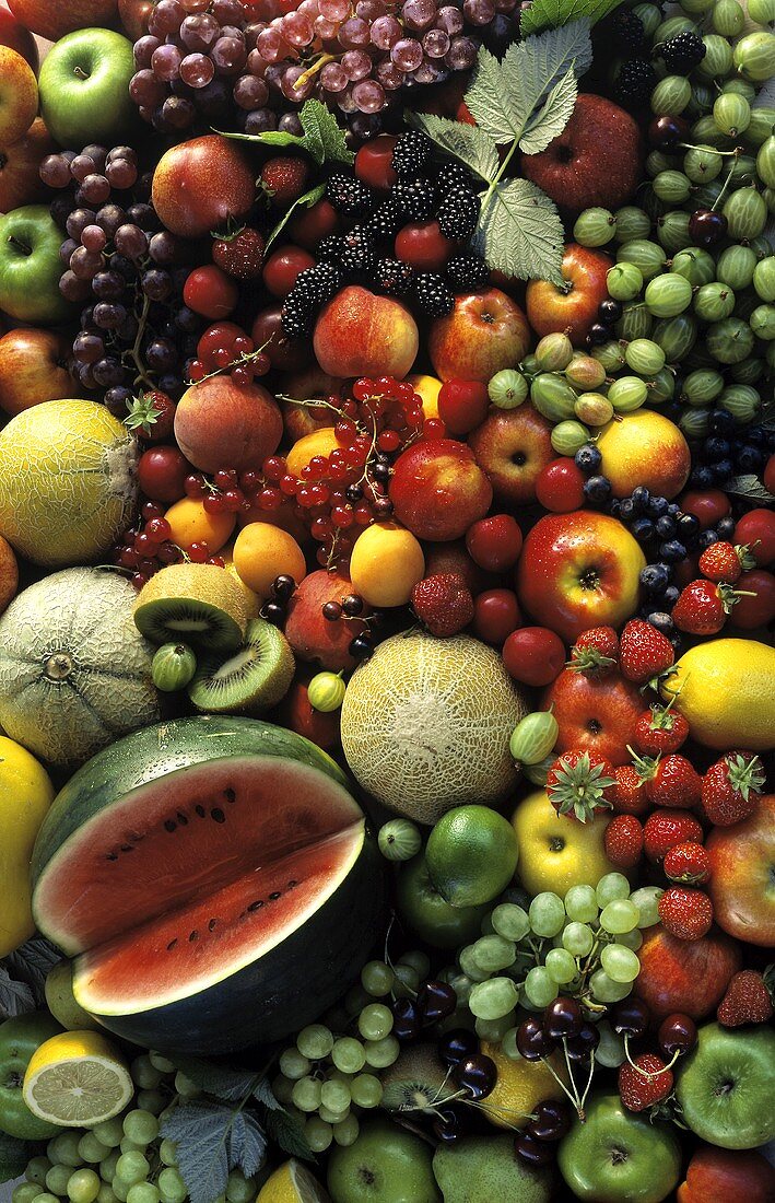 Viele verschiedene Obstsorten