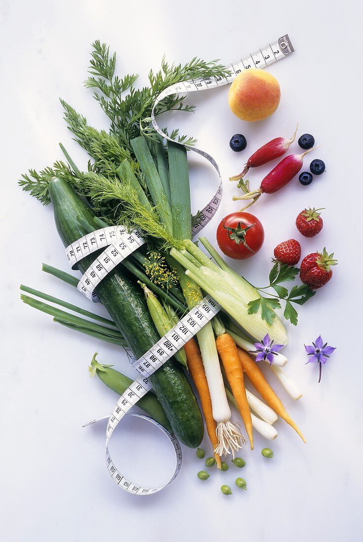 Gemüse & Obst mit Massband