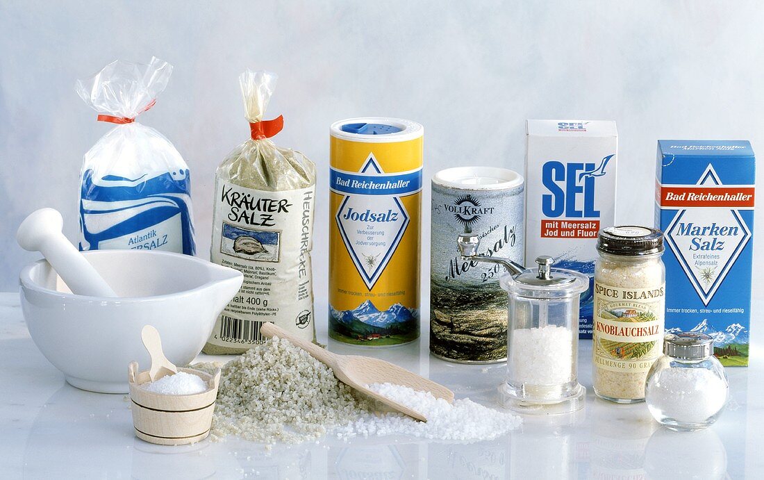Assorted Types of Salt