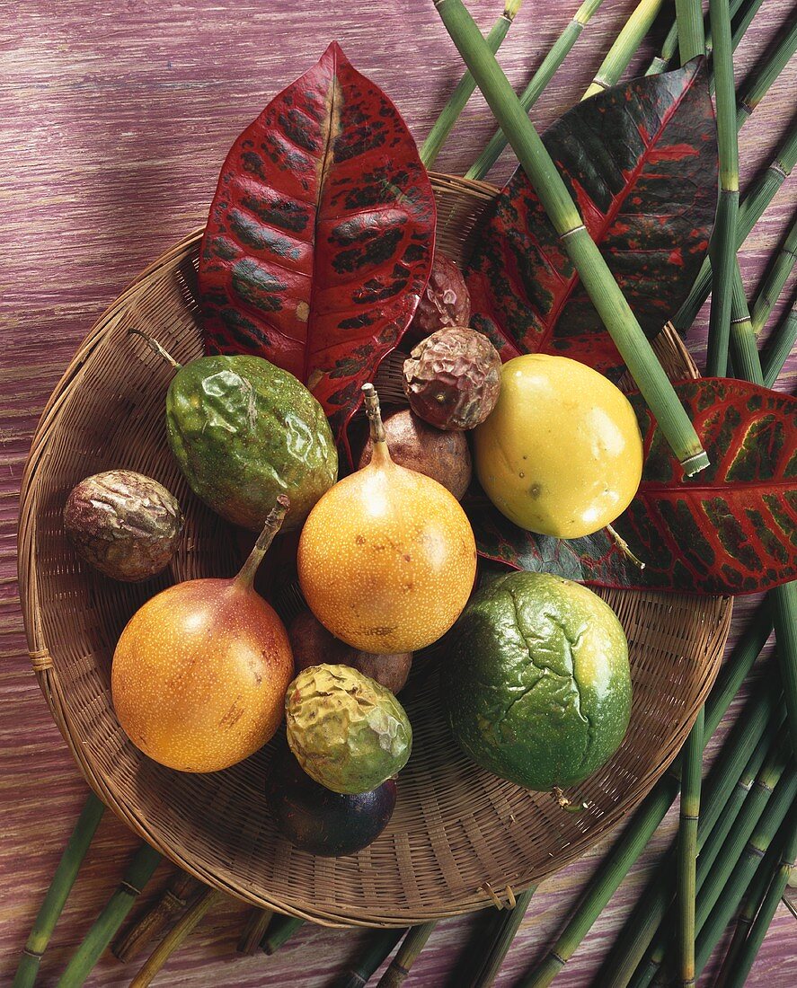 Several Passion Fruits
