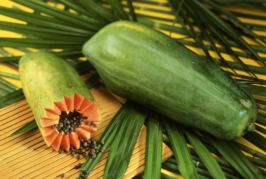 Fresh Cut Papaya