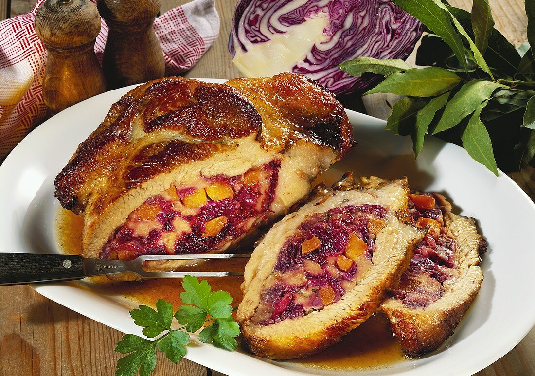 Pork Stuffed with Carrots and Cabbage