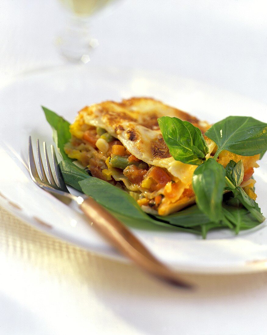 Lasagne vegetariane (Gemüselasagne), Emilia-Romagna, Italien