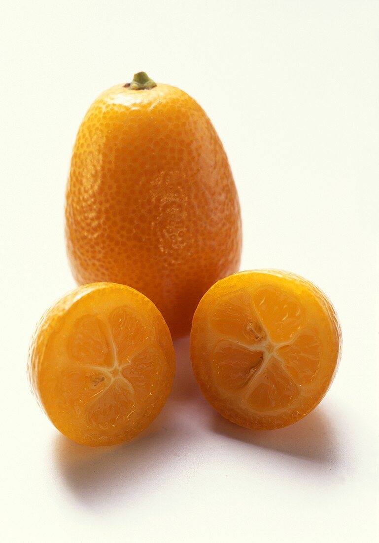 Kumquats; One Sliced