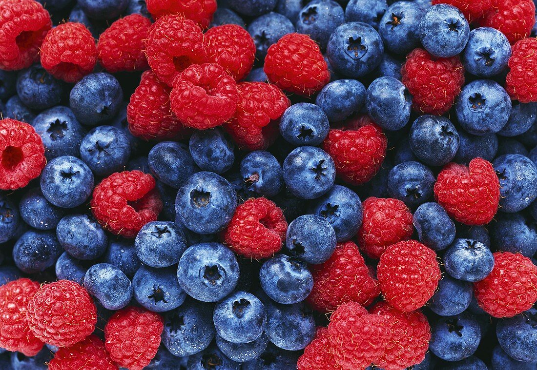 Blueberries and Raspberries