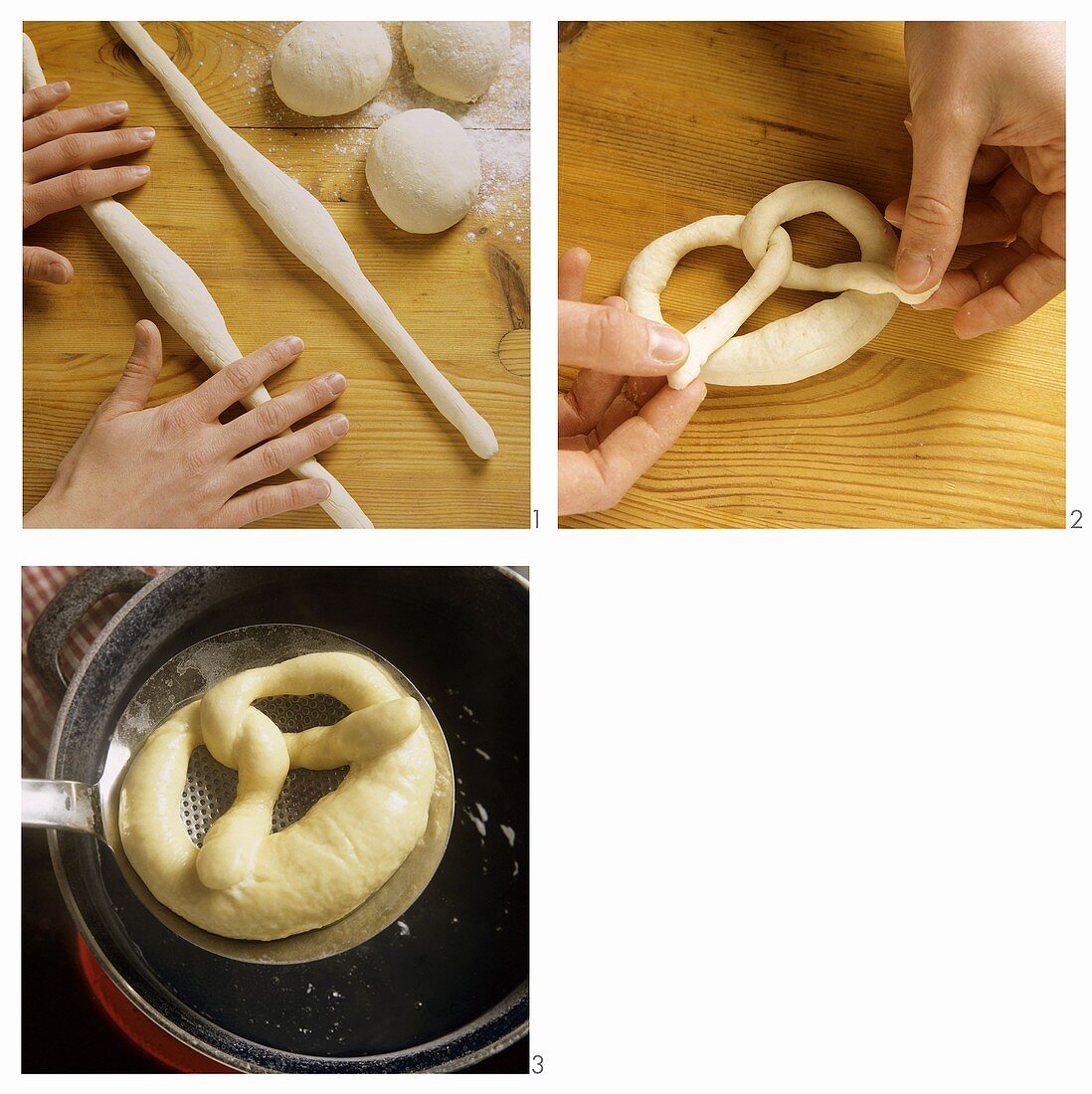 Making salt pretzels