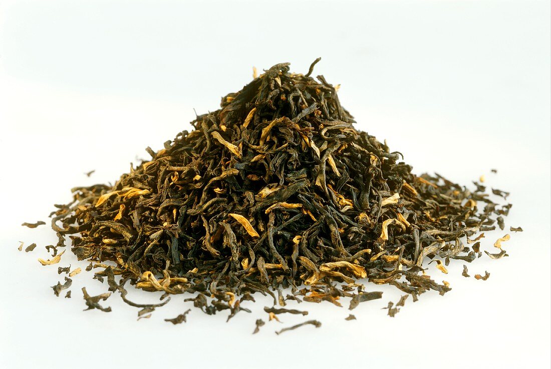Black Assam tea (a pile of tea leaves)