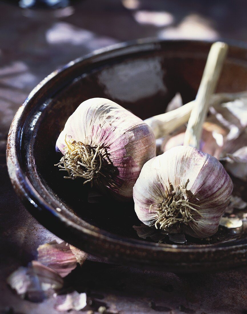 Garlic in a bowl