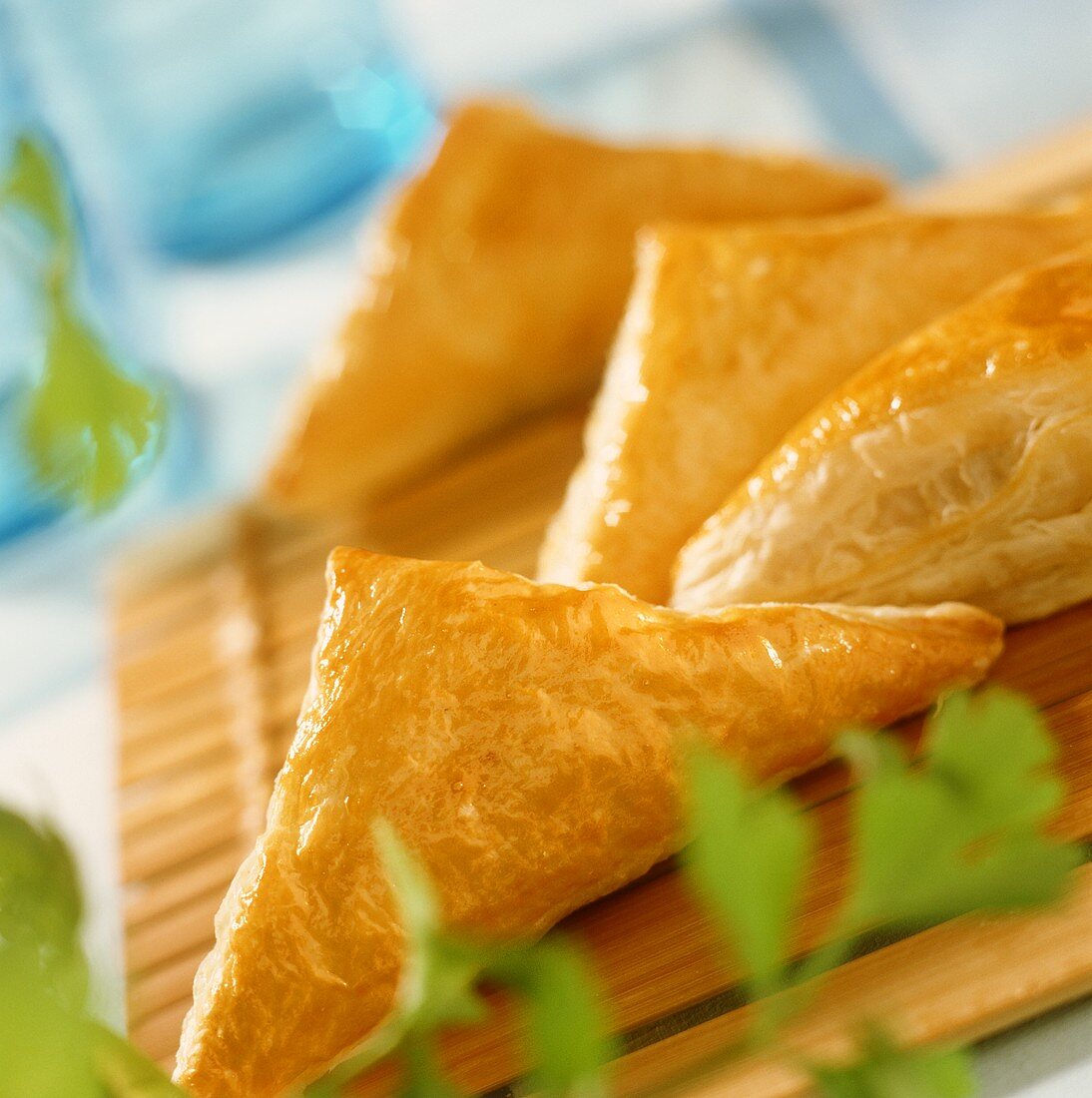 Chinese puff pastries with savoury filling
