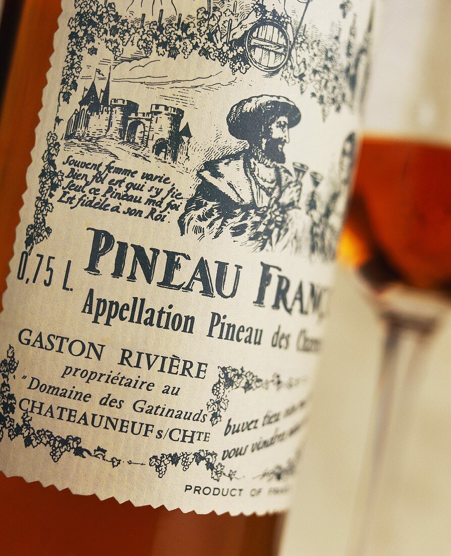 A bottle of Pineau des Charentes, France