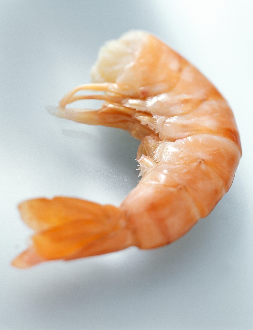 A boiled shrimp