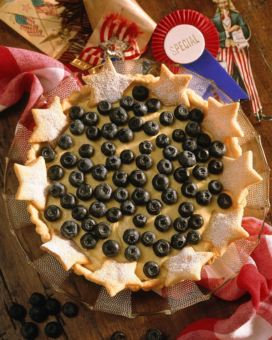 Blueberry pie for the 4th of July