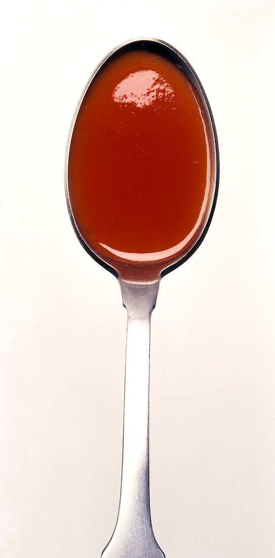 A spoonful of tomato sauce