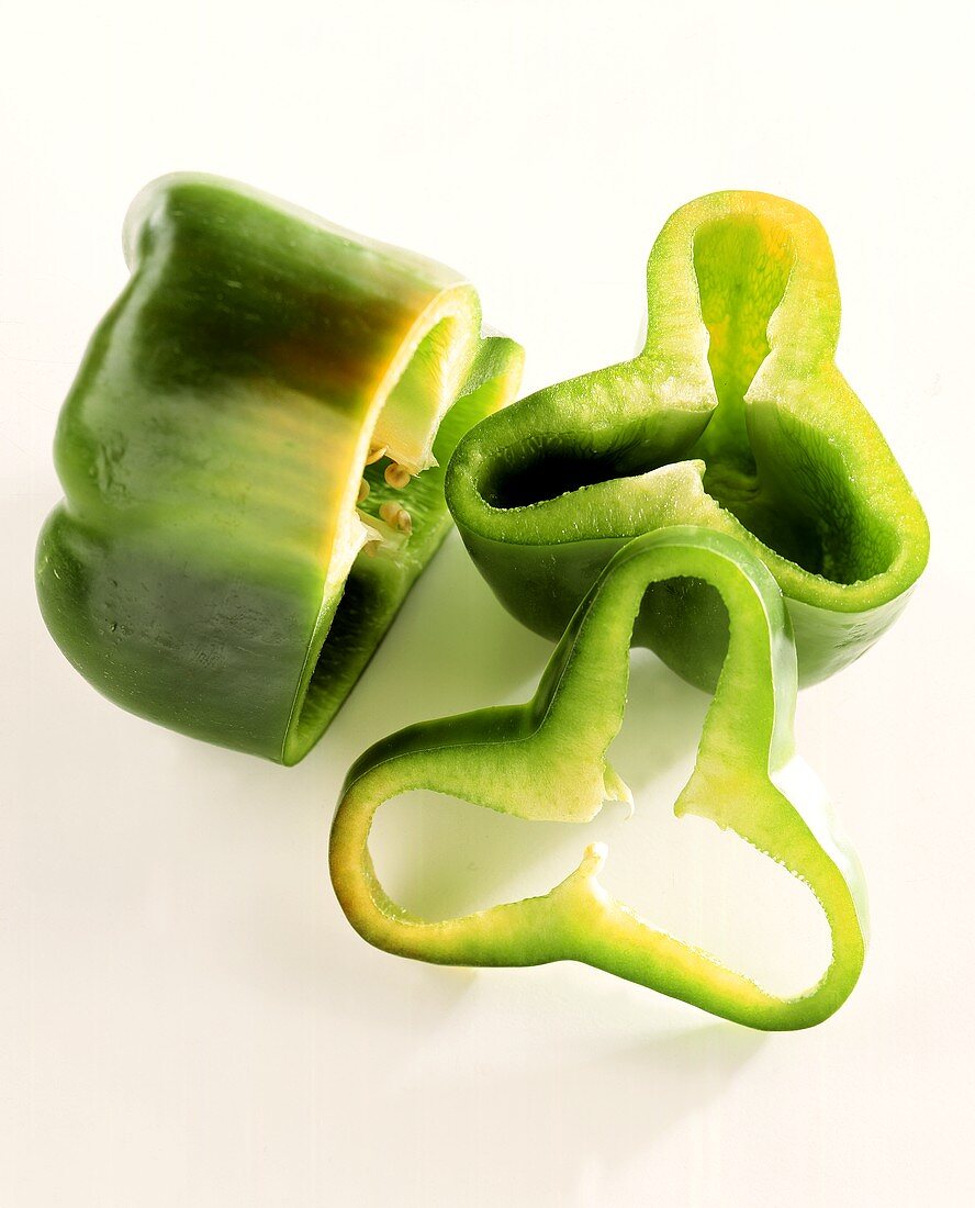 Green pepper, cut into pieces