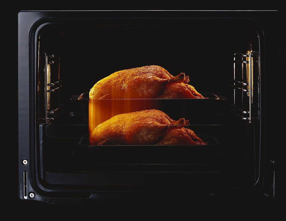 Roast chicken in oven