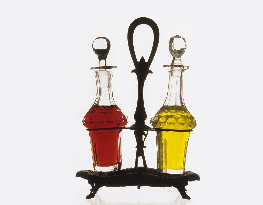 Vinegar and oil bottles