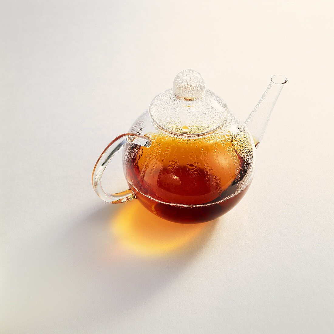 Tea in a glass pot