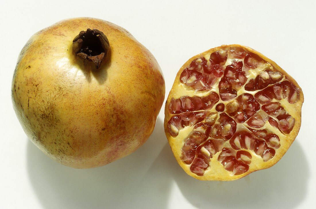 Half & Whole Pomegranate