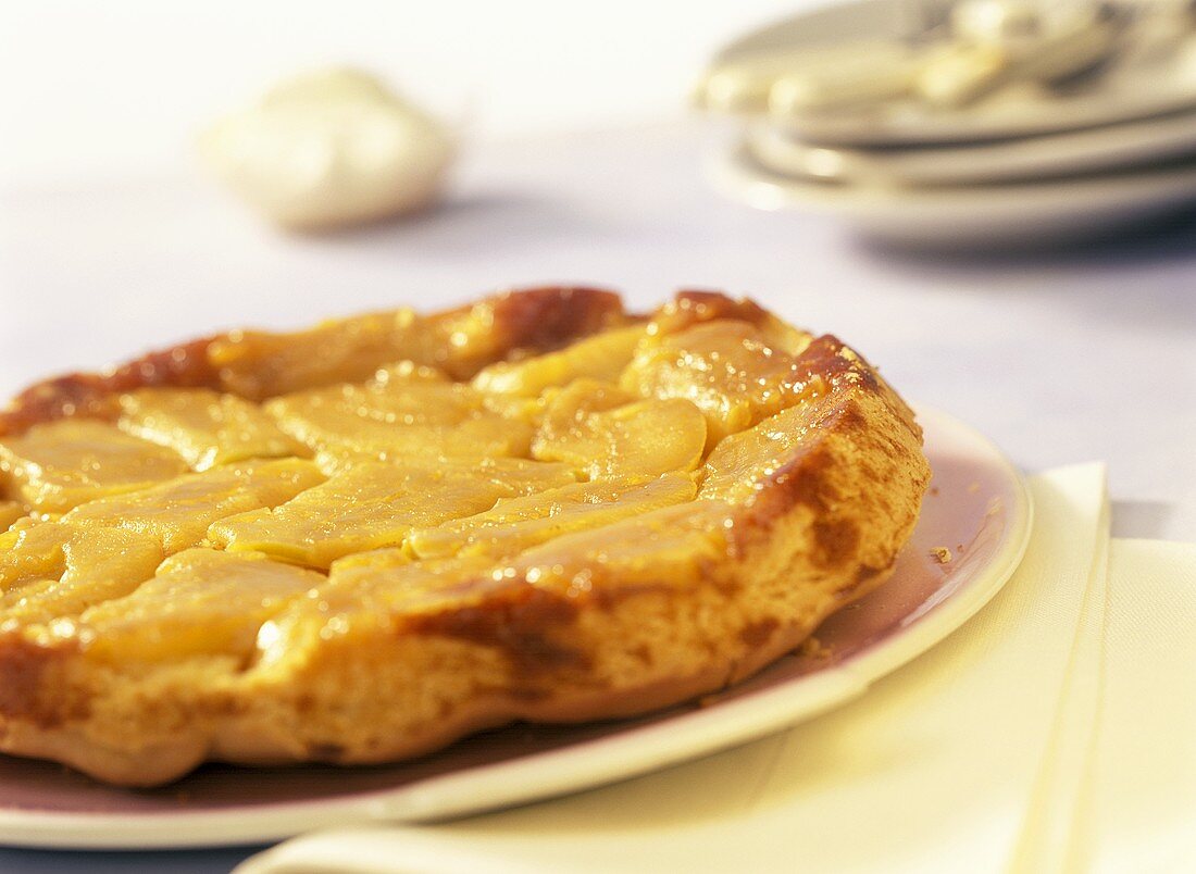 Tarte tatin (turned-out apple tart with caramel, France)