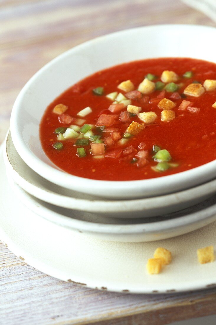 Gazpacho (andalusische Gemüsesuppe)