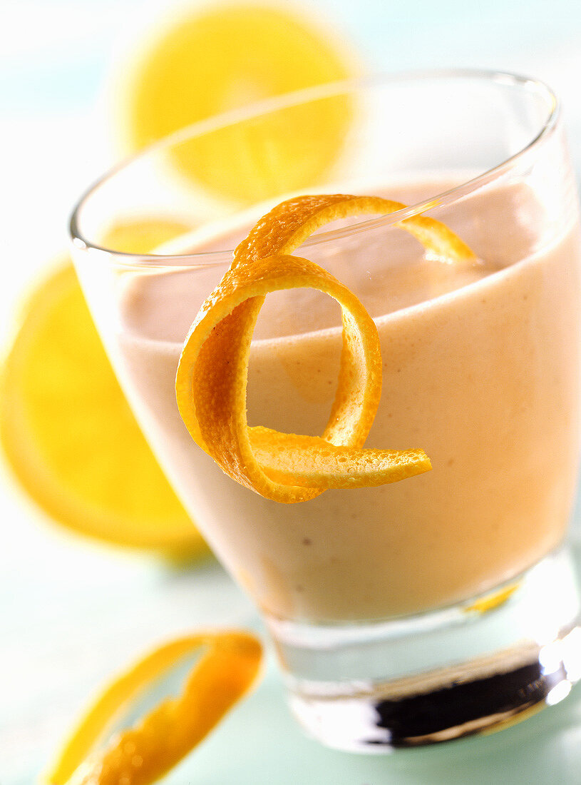 Sea buckthorn buttermilk drink with orange for diabetics