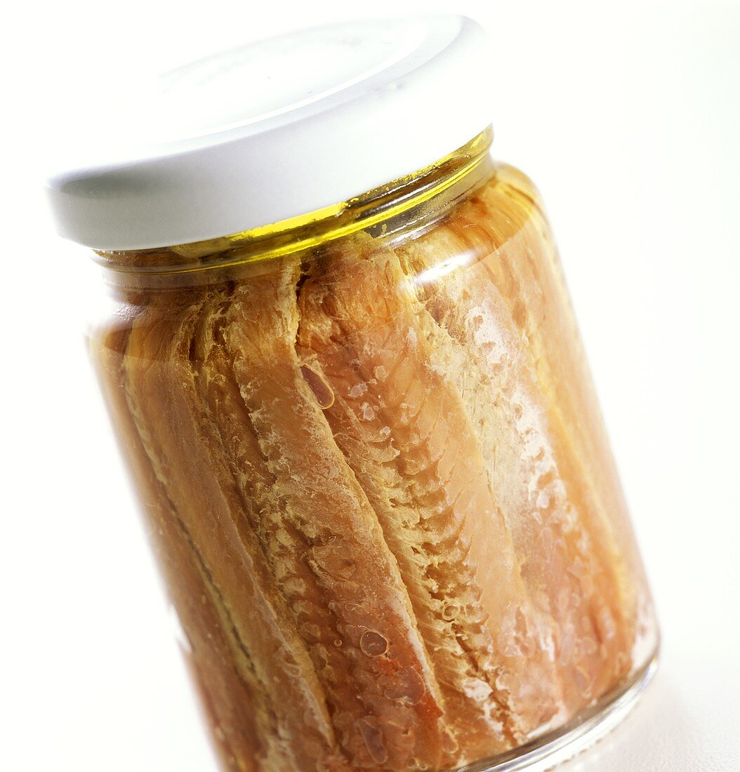 Anchovies in jar