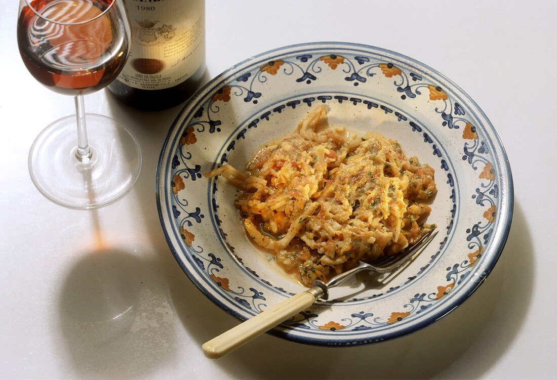 Trippa alla fiorentina (tripe stew with vegetables), Italy