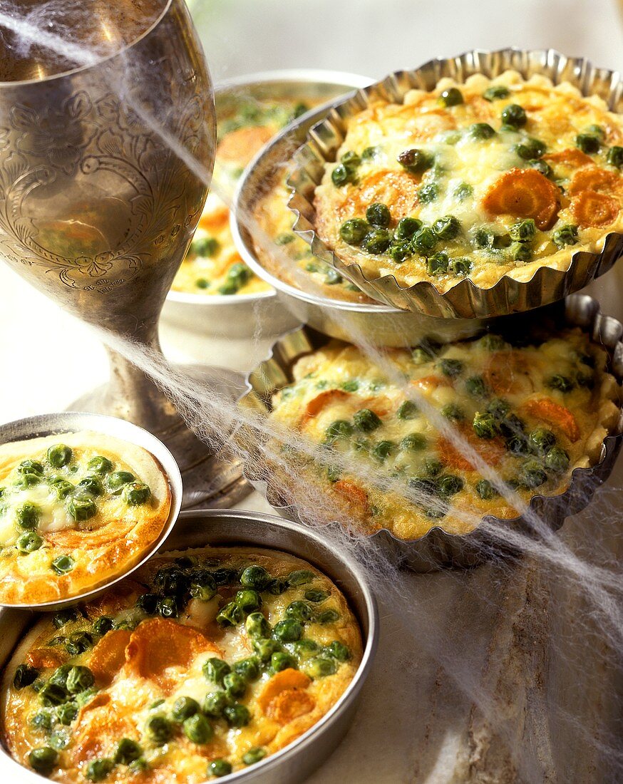 Vegetable quiches for Harry Potter party or Halloween