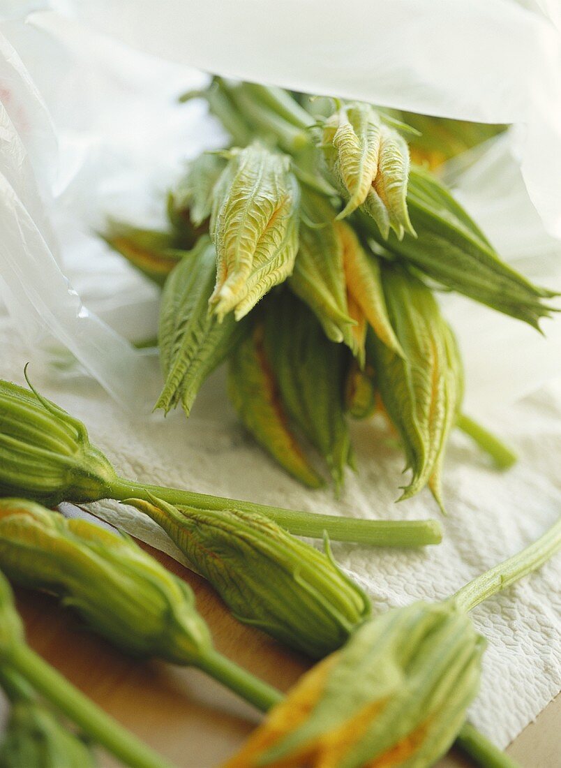 Courgette flowers