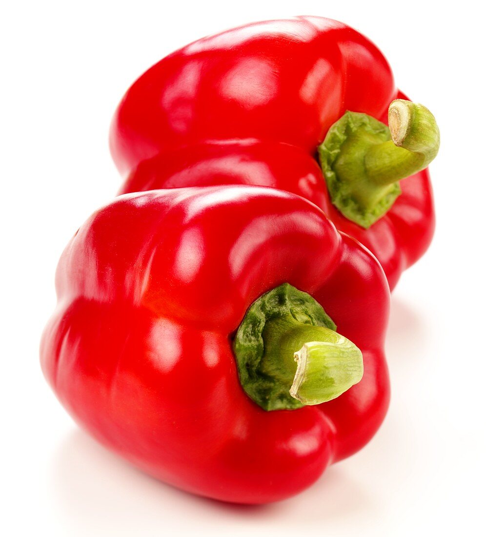 Two red peppers