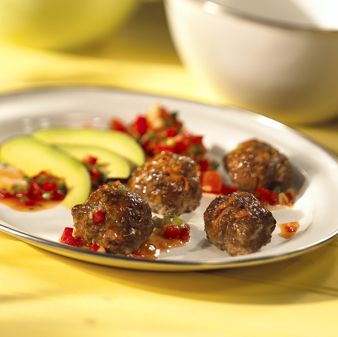 Meat balls with paprika sauce