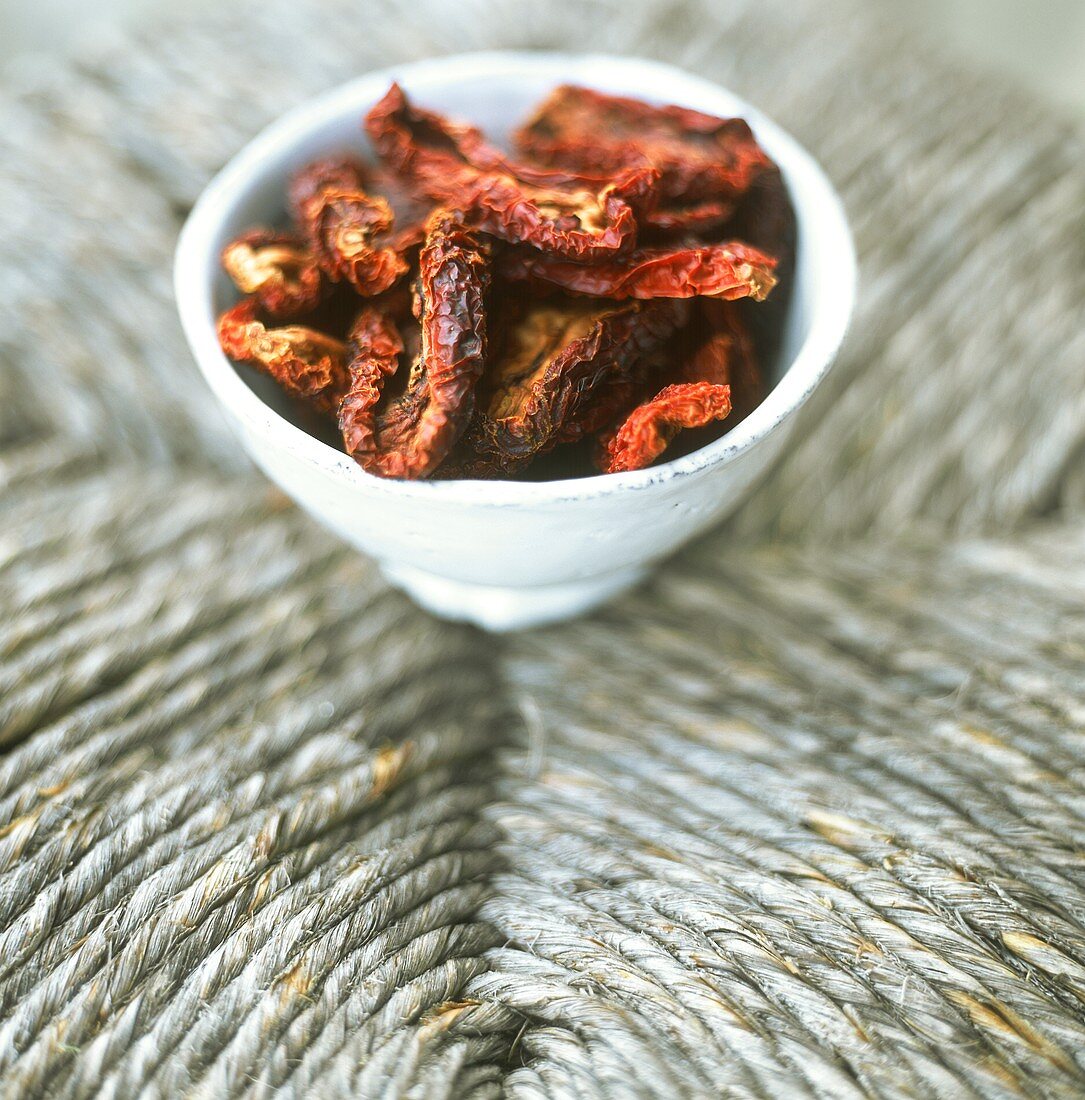 Dried tomatoes in bowl