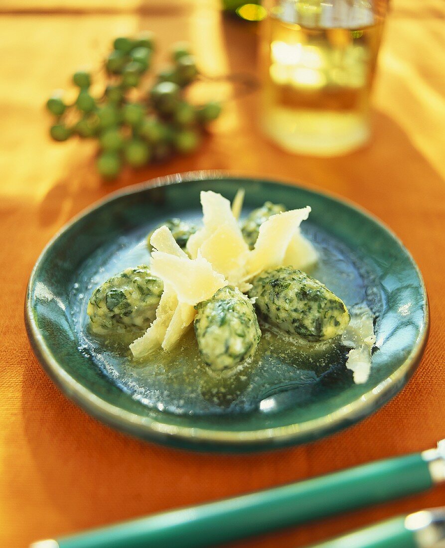 Malfatti (cheese and spinach dumplings), Lombardy, Italy
