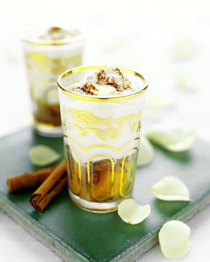 Middle Eastern honey yoghurt with oranges and walnuts