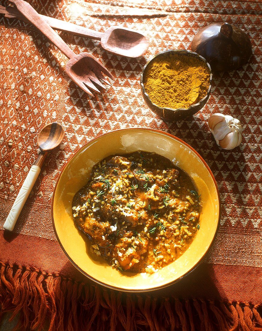 Cuttlefish curry from the Seychelles