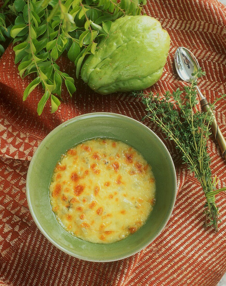 Chayote gratin from the Seychelles