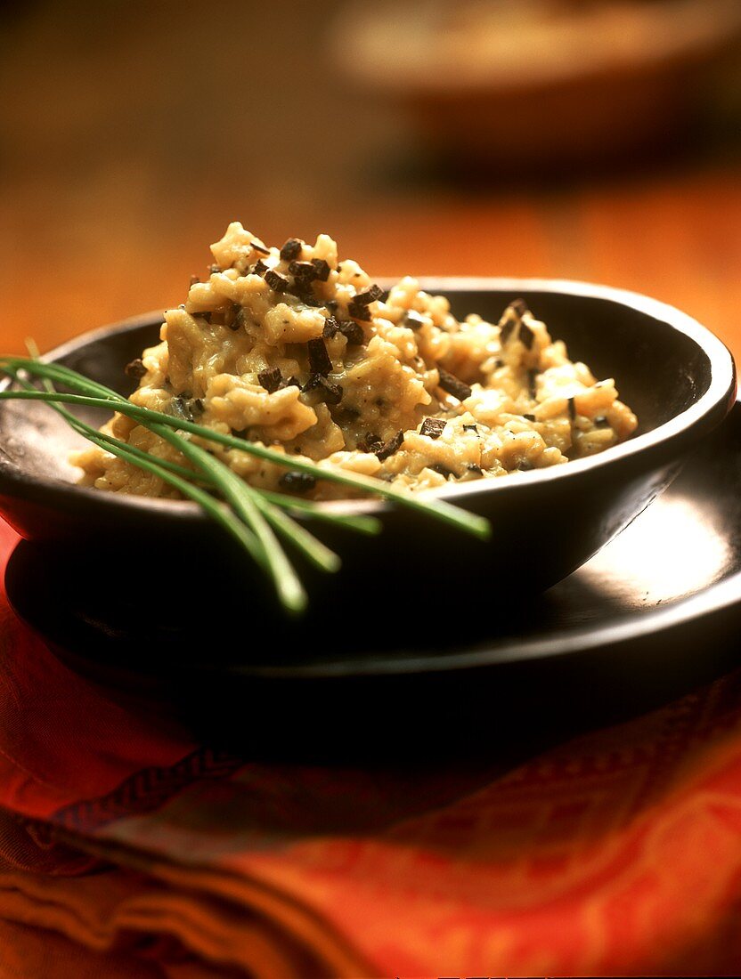 Truffle risotto with fresh chives