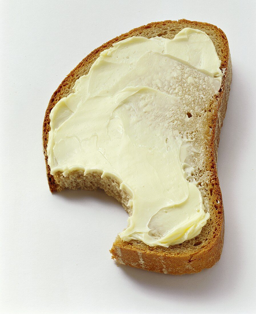 Butterbrot, angebissen