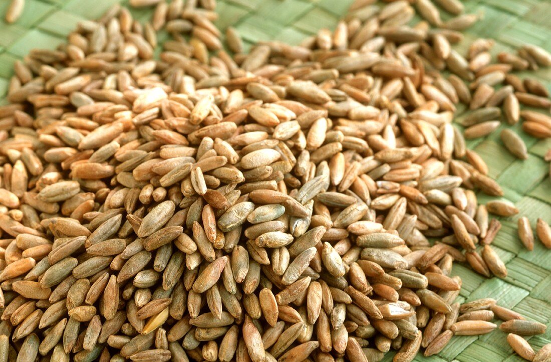 A heap of rye grains