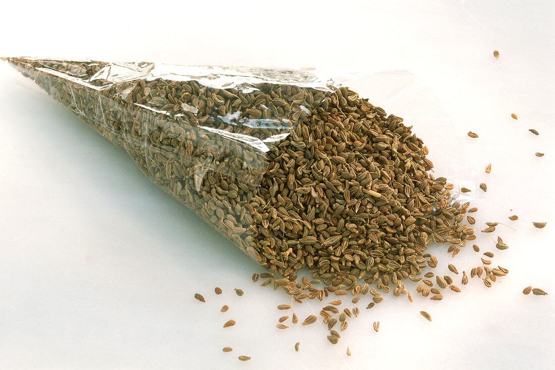 Aniseed in cellophane bag