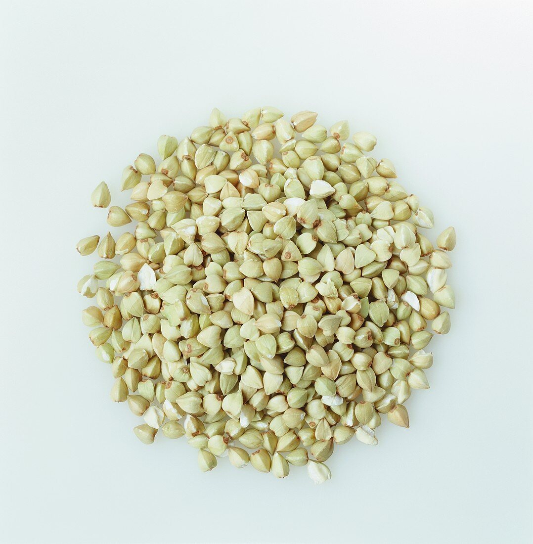 A pile of buckwheat (gluten-free)