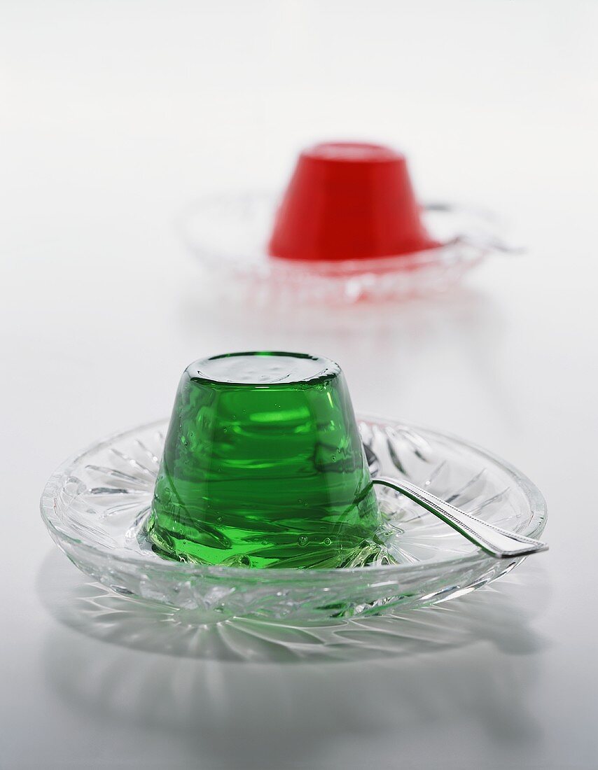 Green and red jelly