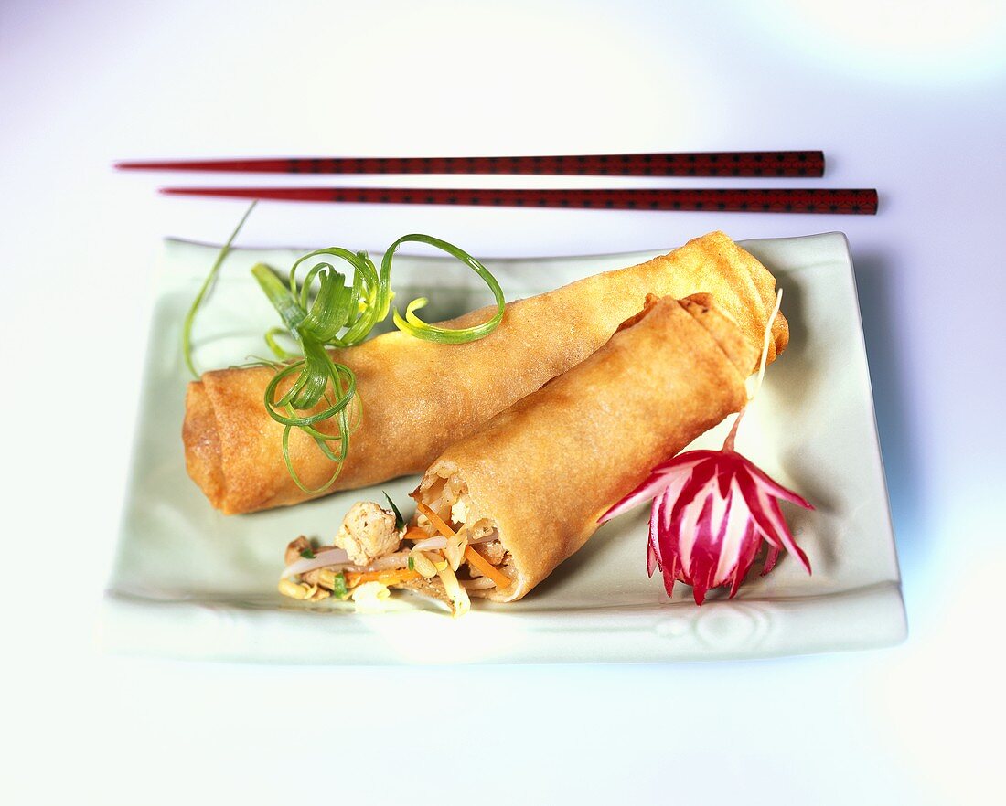 Spring rolls with duck