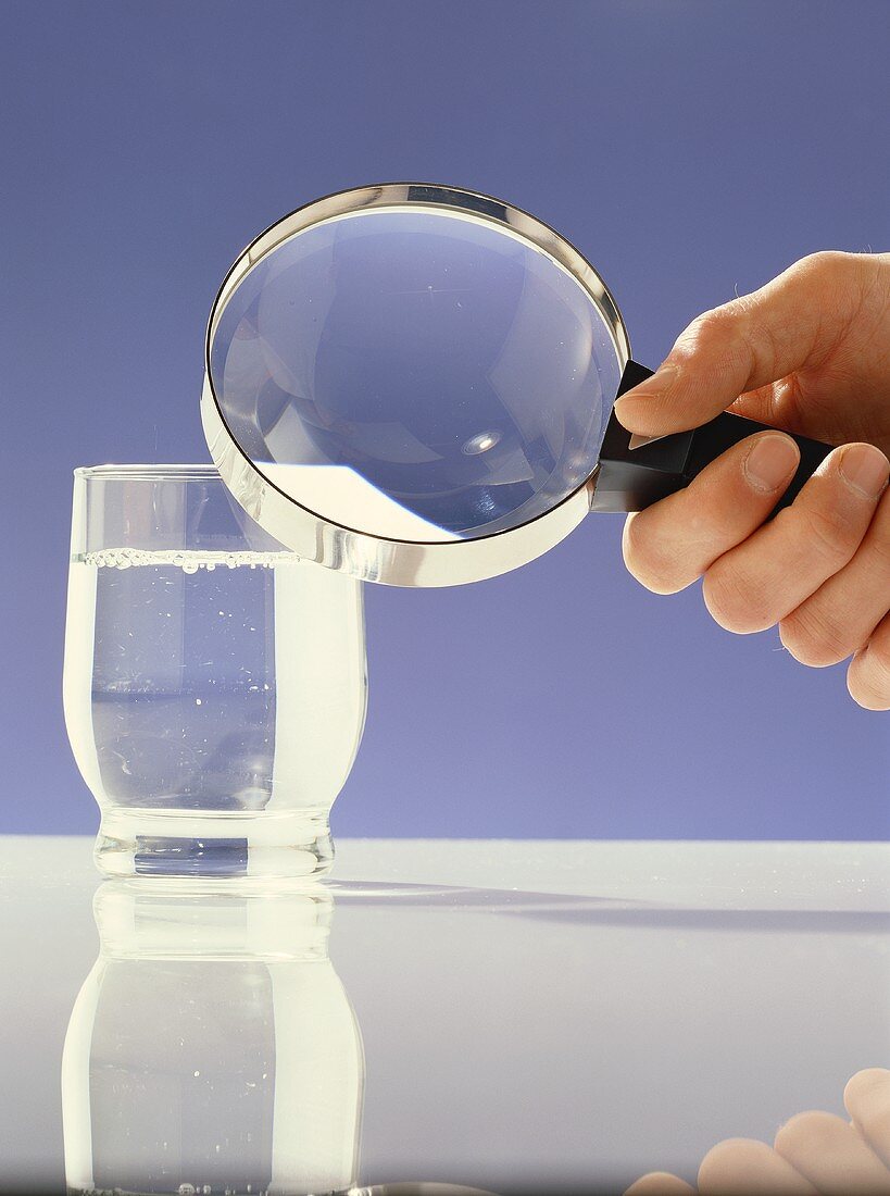 Scrutinizing a glass of water