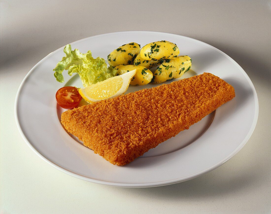 Gebackener Fisch mit Petersilienkartoffeln